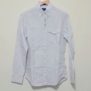 JCREW slim linen cotton blend Baird McNutt shirt